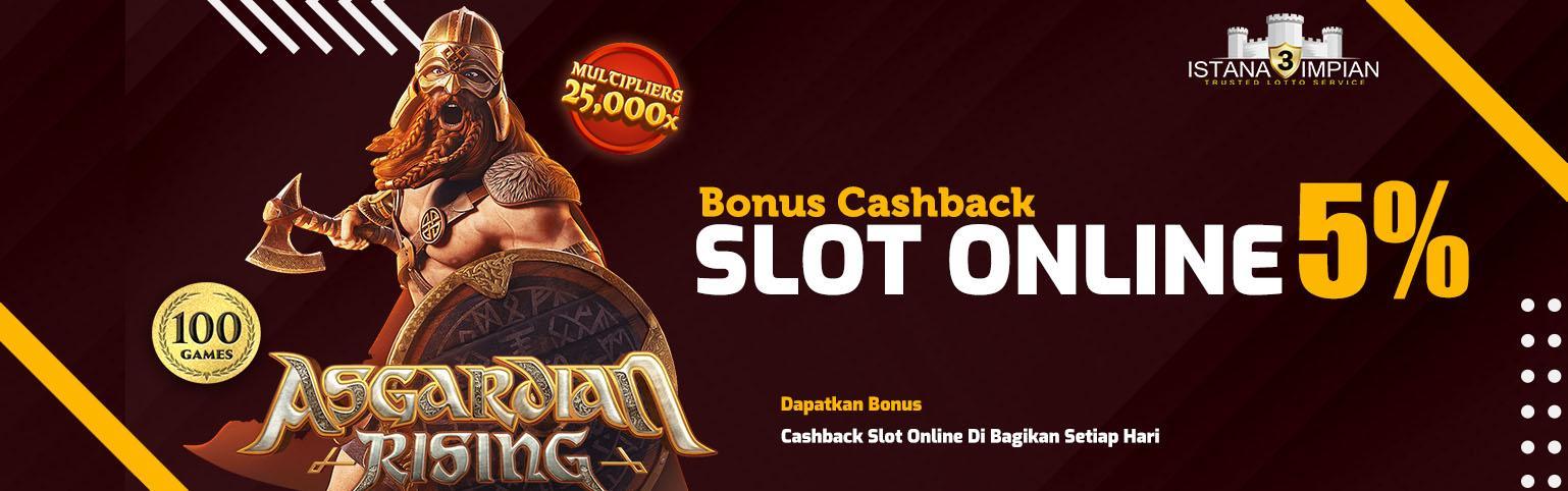 PROMO CASHBACK SLOT 5&#37; DI BAGI SETIAP HARI